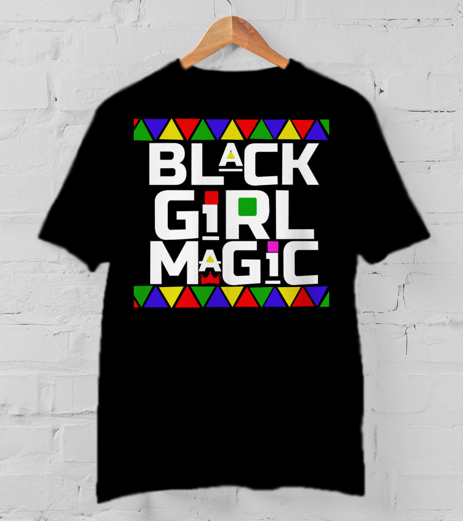 Black Girl Magic African Tribal Crown T-Shirt