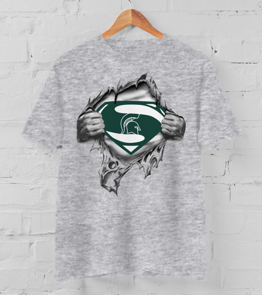 Michigan State Spartans Super Man T-Shirt