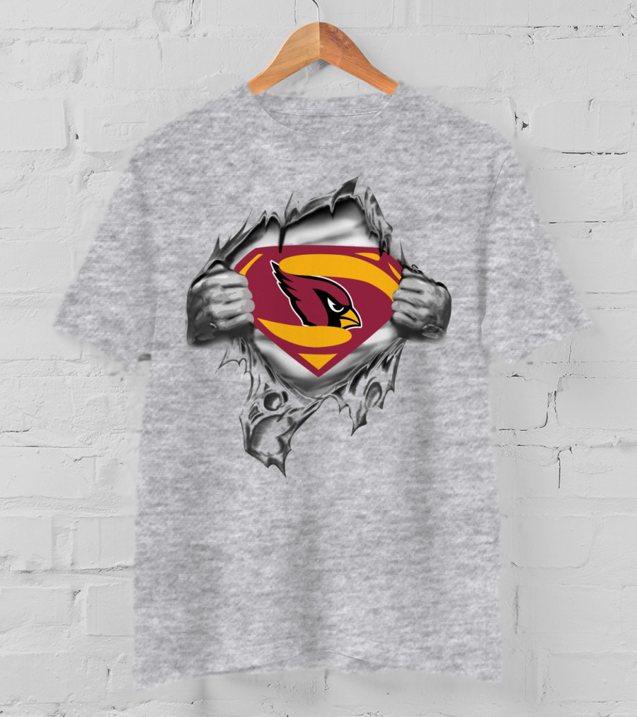 Cardinals Superhero Emblem With Superman Chest T-Shirt