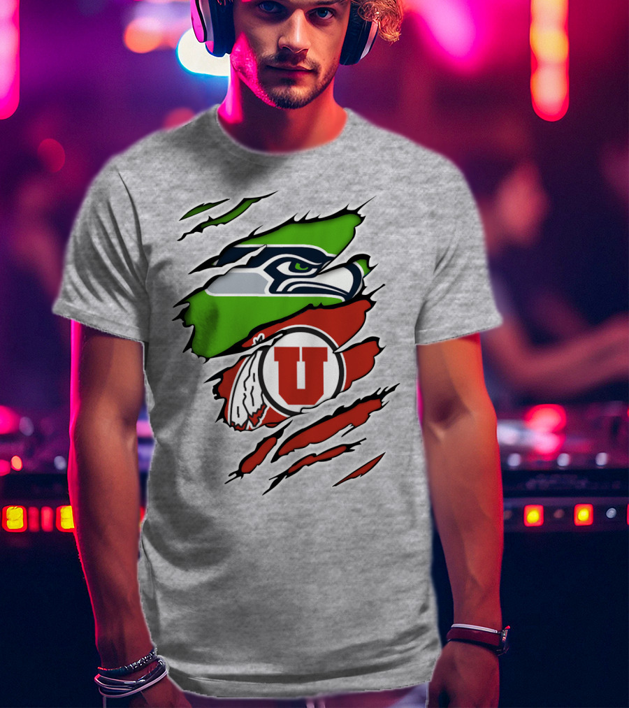 Seahawks Utes Hybrid Claw T-Shirt