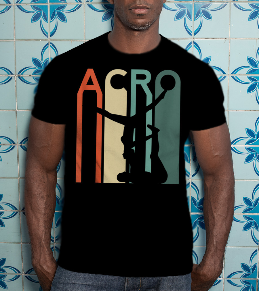 Acro Yoga Vintage Yoga Couple Hot Retro T-Shirt