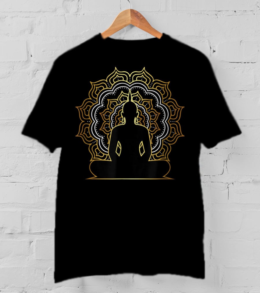 Buddha Meditation Spiritual Yoga Mandala Buddhist T-Shirt