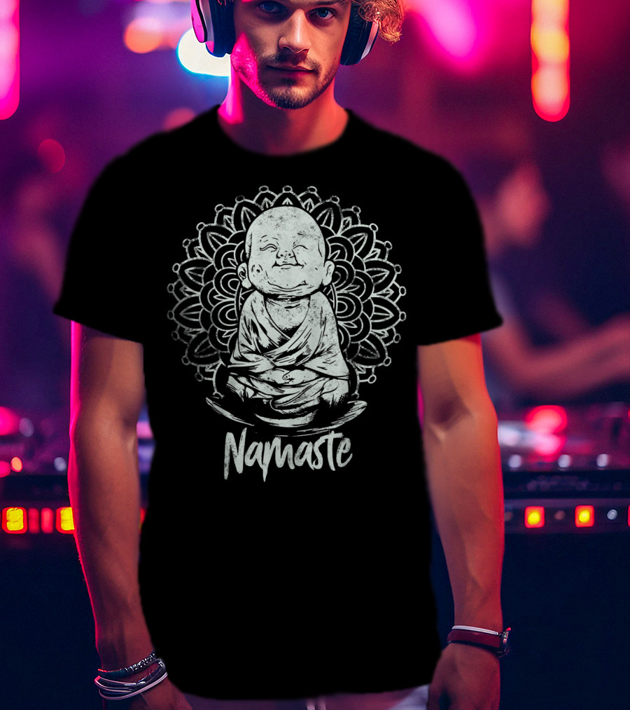 Buddha Meditation Namaste Mandala Yoga T-Shirt
