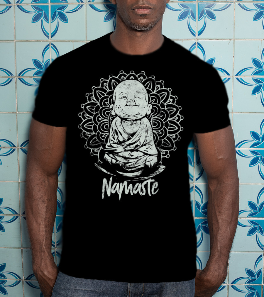 Buddha Meditation Namaste Mandala Yoga T-Shirt