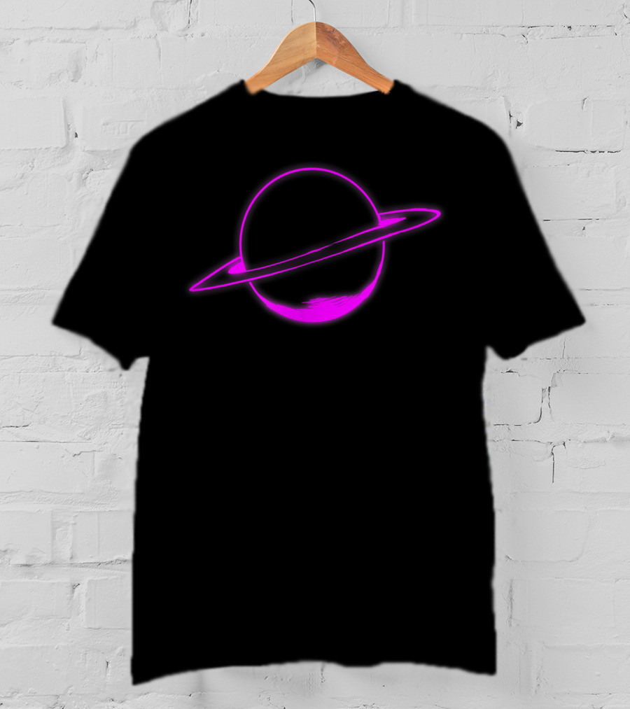 Eye Of Providence Flower Illuminati Yoga Goa Neon Planet Saturn T-Shirt