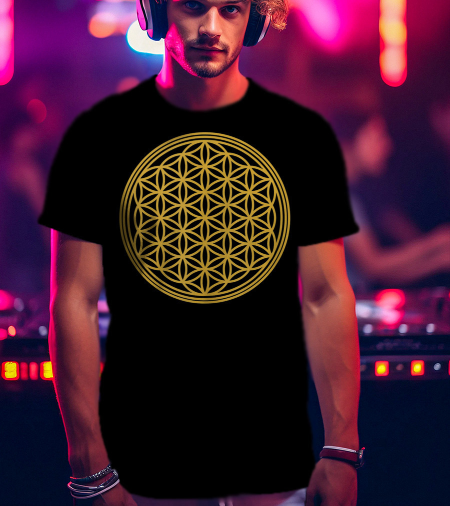Flower Of Life Sacred Geometry Meditation T-Shirt
