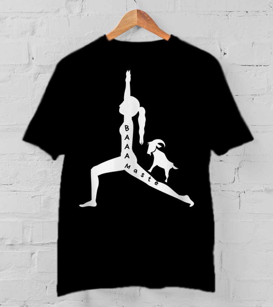 Baaamaste Funny Goat Yoga Lovers T-Shirt