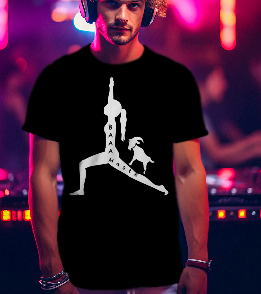 Baaamaste Funny Goat Yoga Lovers T-Shirt