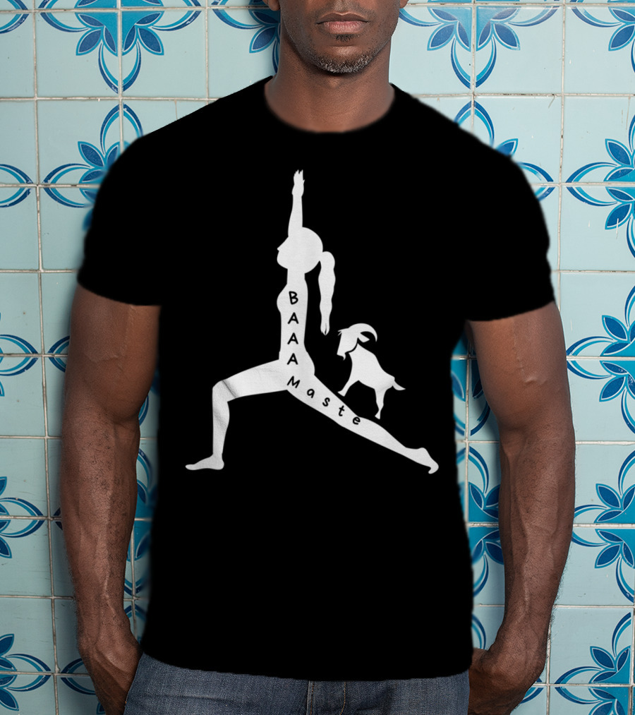 Baaamaste Funny Goat Yoga Lovers T-Shirt