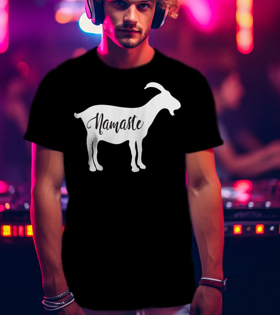 Goat Namaste Yoga Symbol T-Shirt