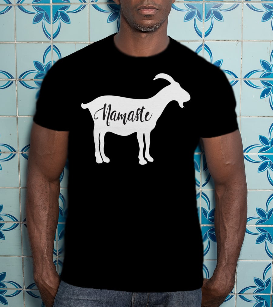 Goat Namaste Yoga Symbol T-Shirt