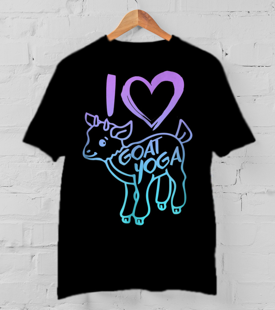 I Heart Goat Yoga Love Goat Yoga T-Shirt
