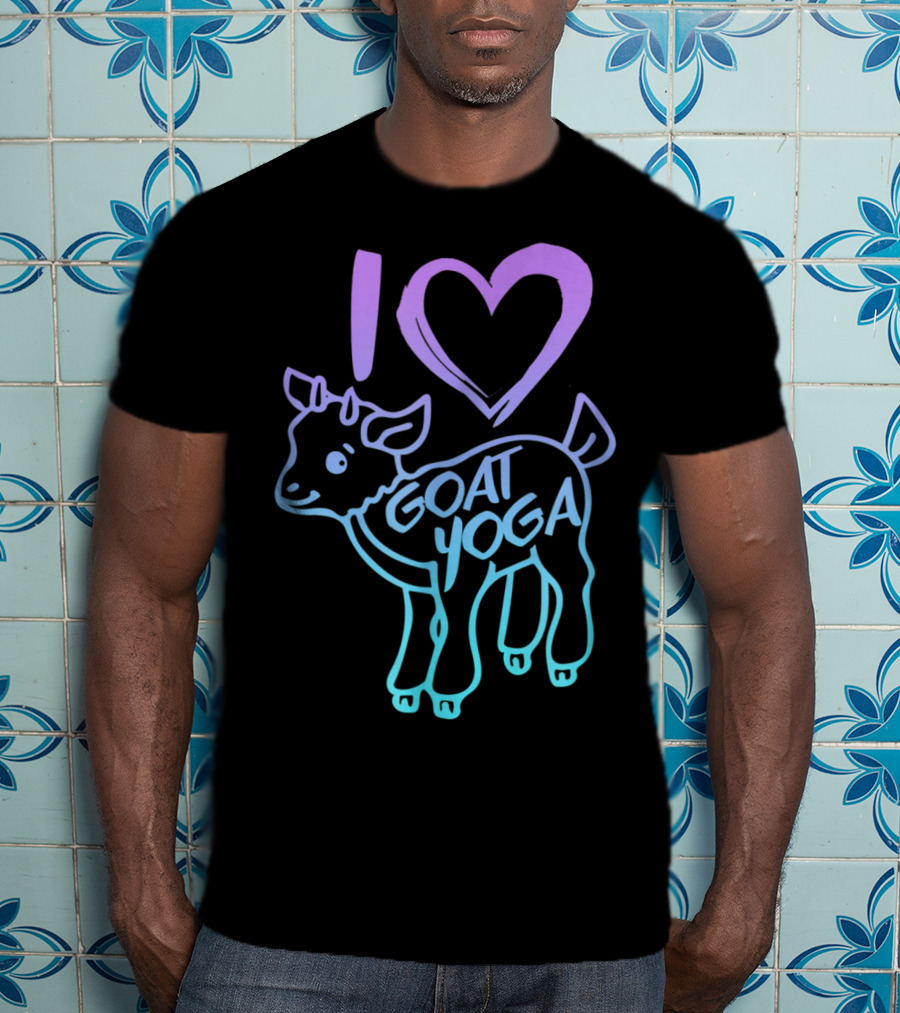 I Heart Goat Yoga Love Goat Yoga T-Shirt