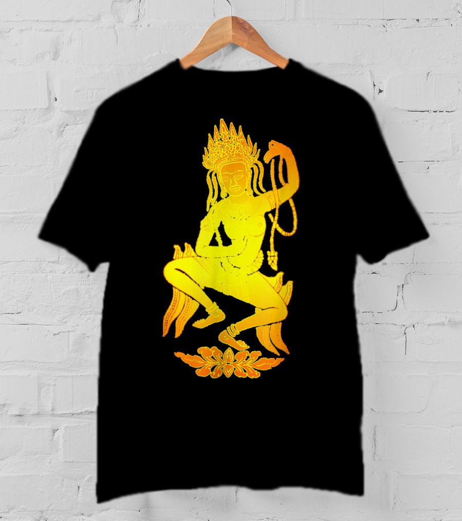 Yoga Meditation Gold Apsara Nymph Dance T-Shirt