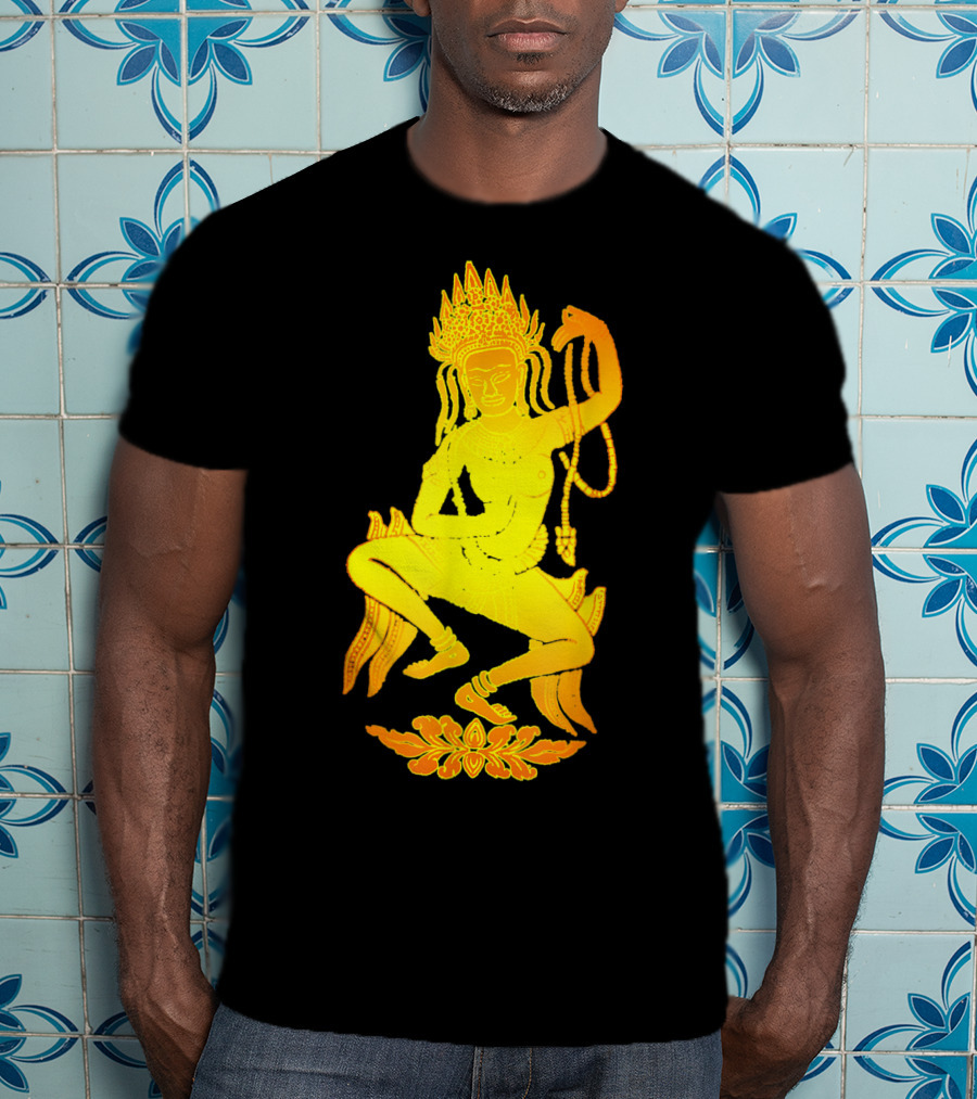 Yoga Meditation Gold Apsara Nymph Dance T-Shirt