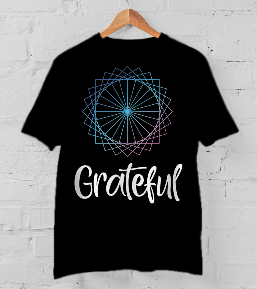 Grateful Mandala Gratitude Spirituality Meditation T-Shirt
