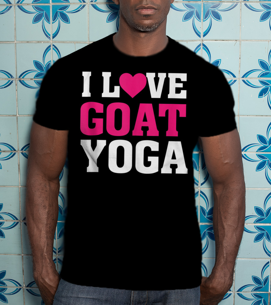 I Love Heart Goat Yoga T-Shirt