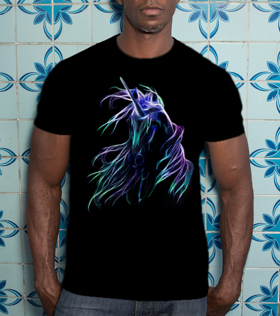 Unicorn In My Heart Neon Fantasy T-Shirt