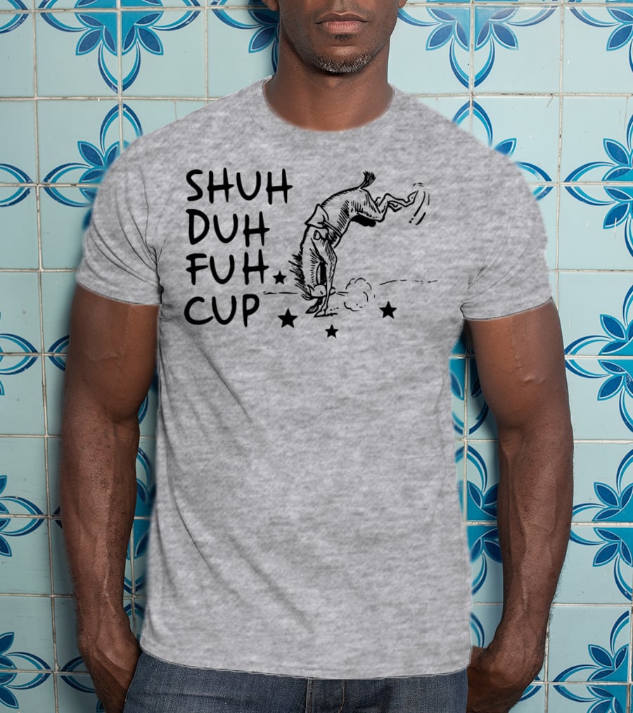 SHUH DUH FUH CUP Donkey Cartoon Stars T-Shirt