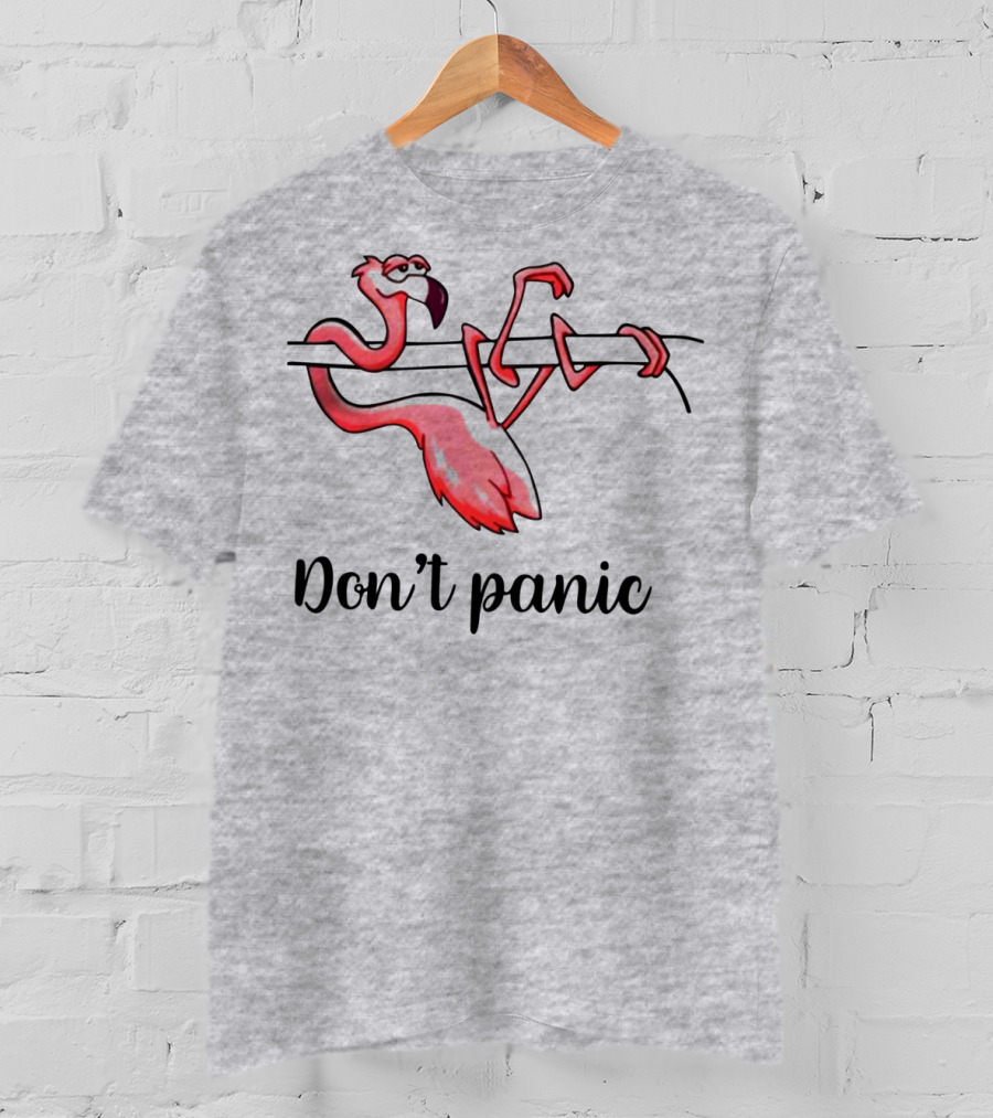 Flamingo Don't Panic T-Shirt