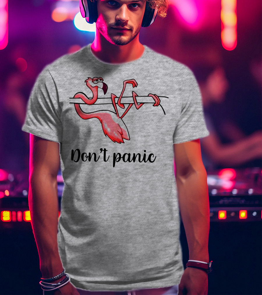 Flamingo Don't Panic T-Shirt