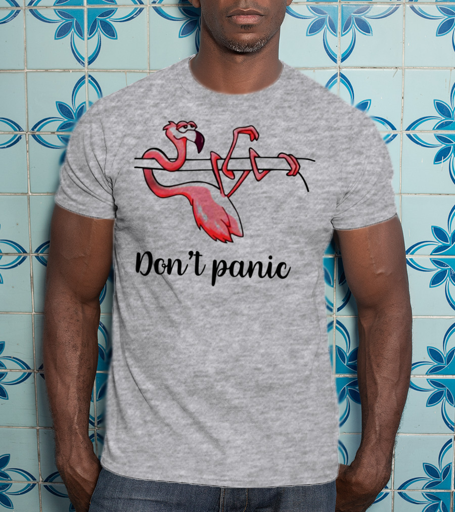 Flamingo Don't Panic T-Shirt