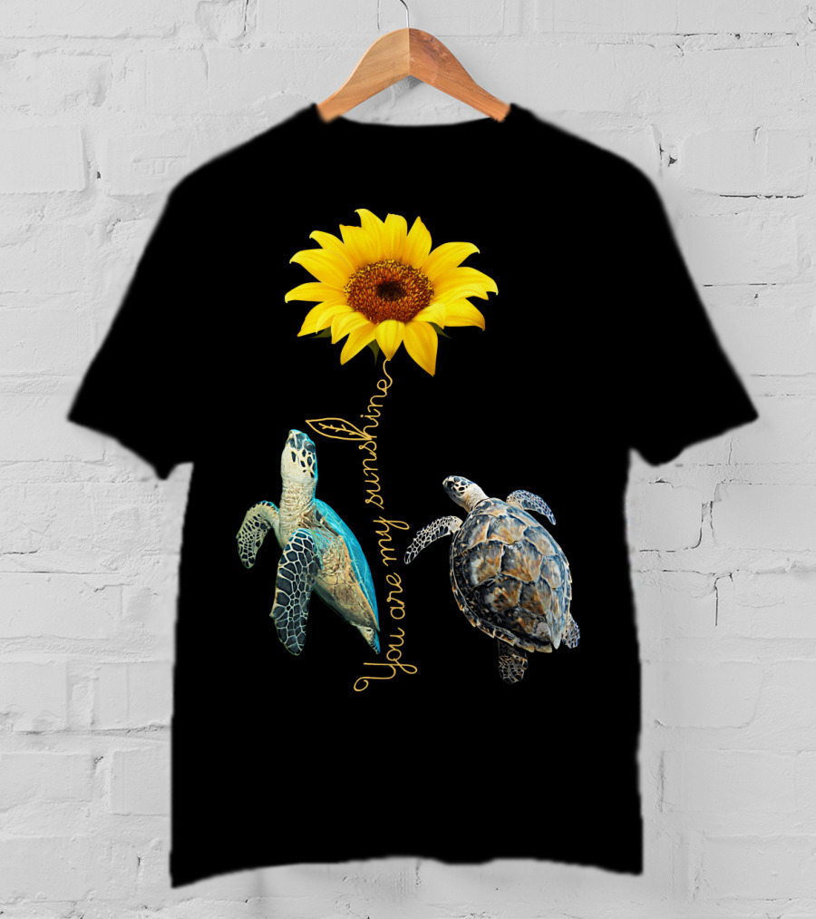 You Are My Sunshine Turtle Sunflower T-Shirt