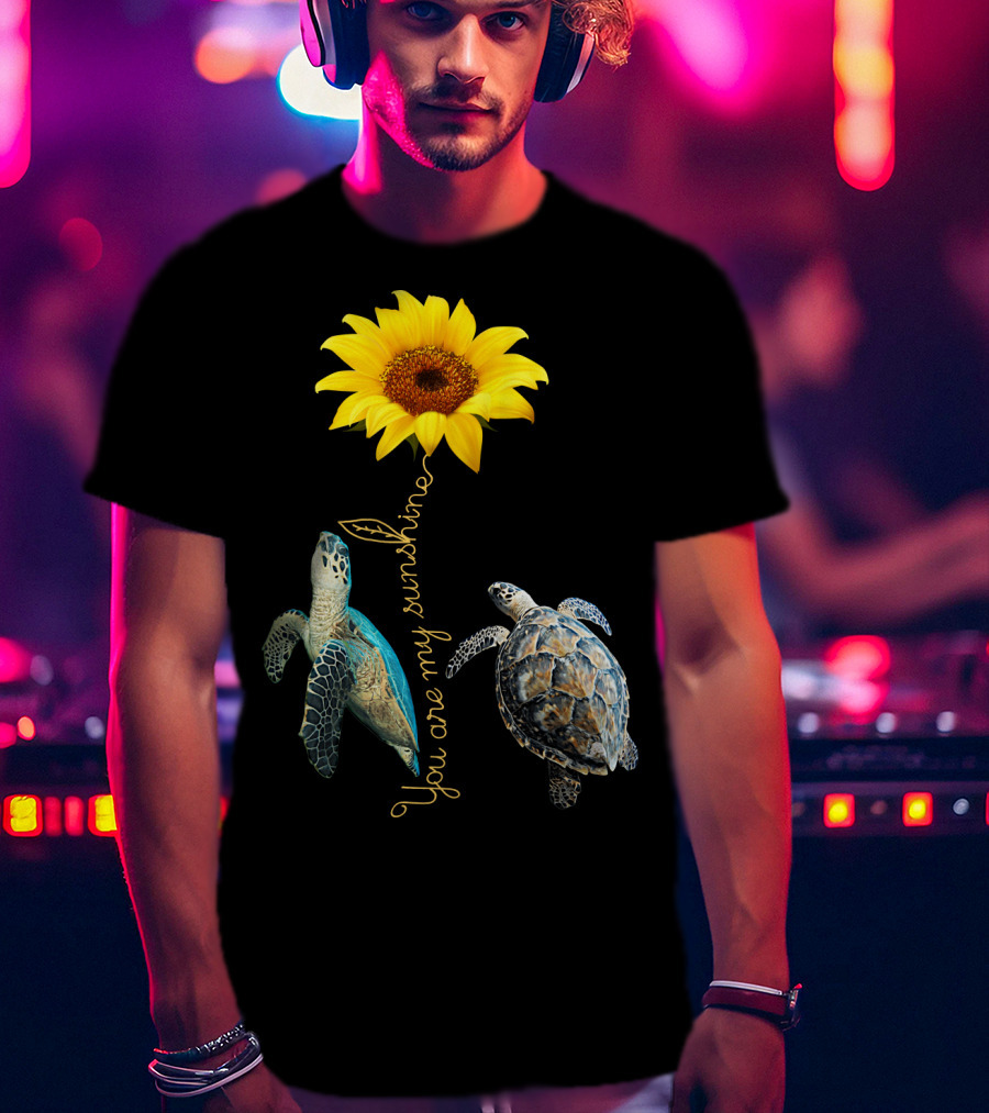 You Are My Sunshine Turtle Sunflower T-Shirt