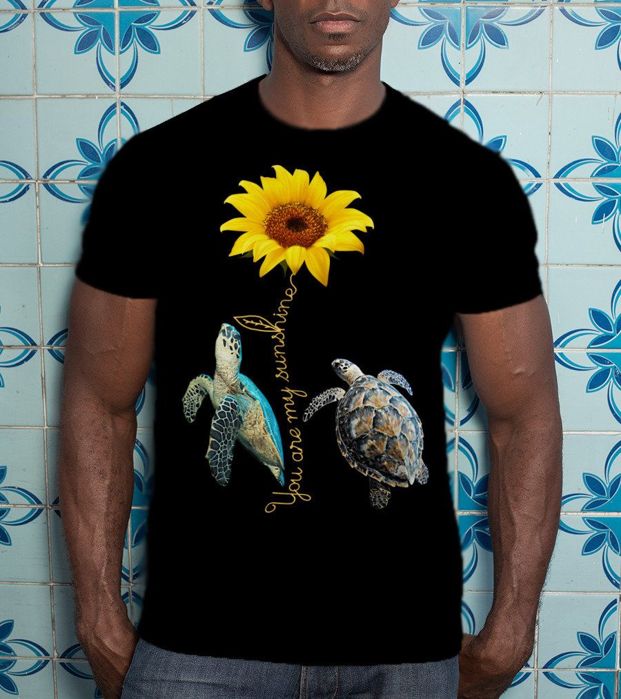 You Are My Sunshine Turtle Sunflower T-Shirt