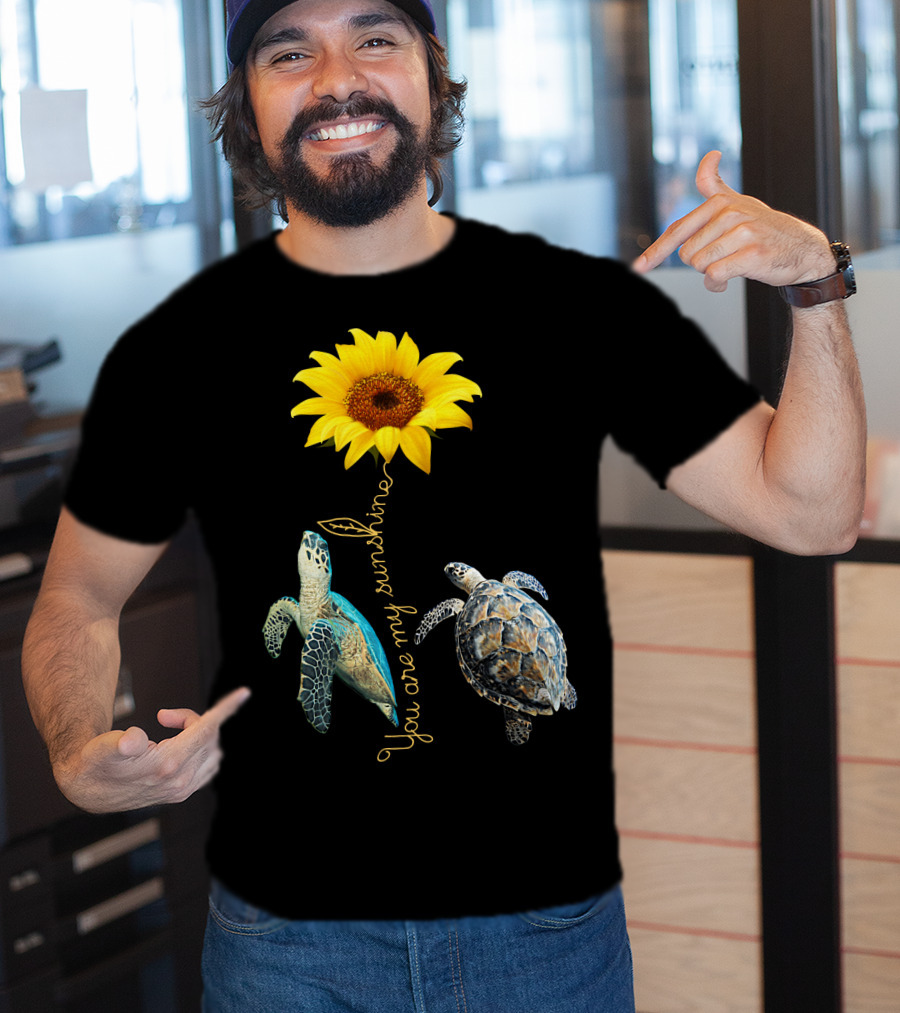 You Are My Sunshine Turtle Sunflower T-Shirt