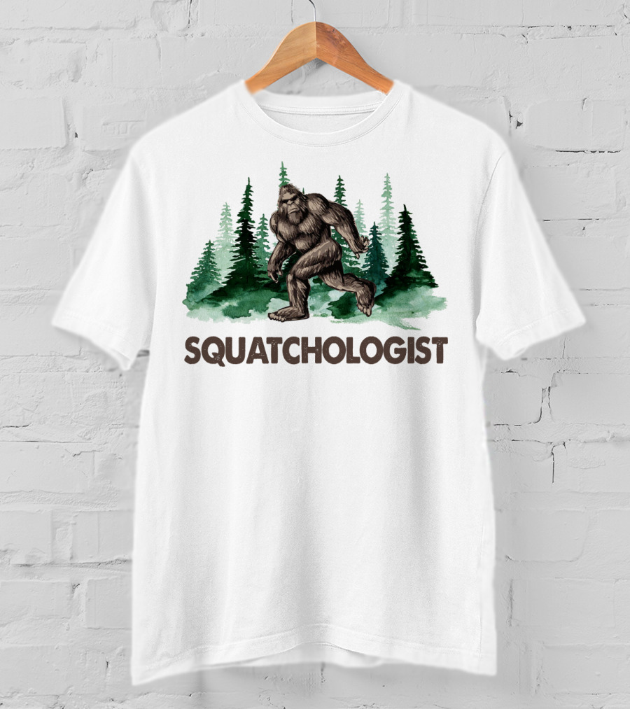 Squatchologist Bigfoot Forest Exploration T-Shirt
