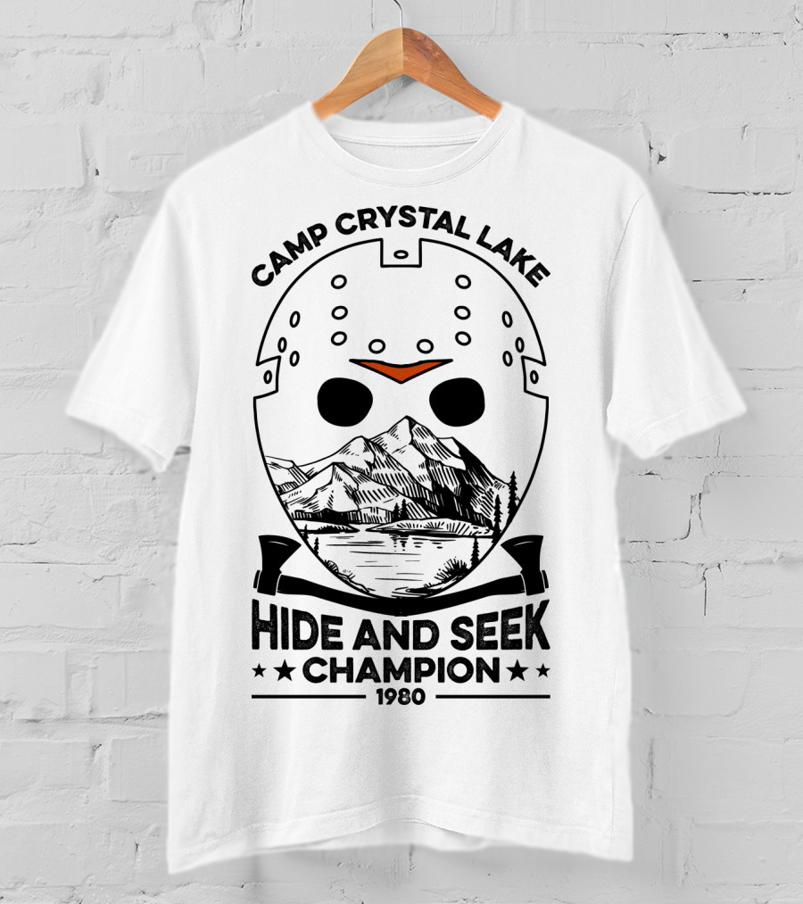Camp Crystal Lake Hide And Seek Champion 1980 T-Shirt