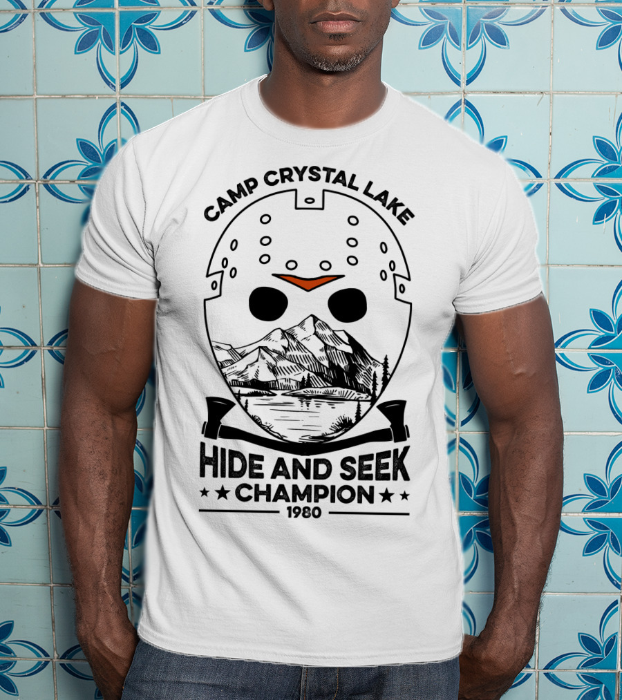 Camp Crystal Lake Hide And Seek Champion 1980 T-Shirt