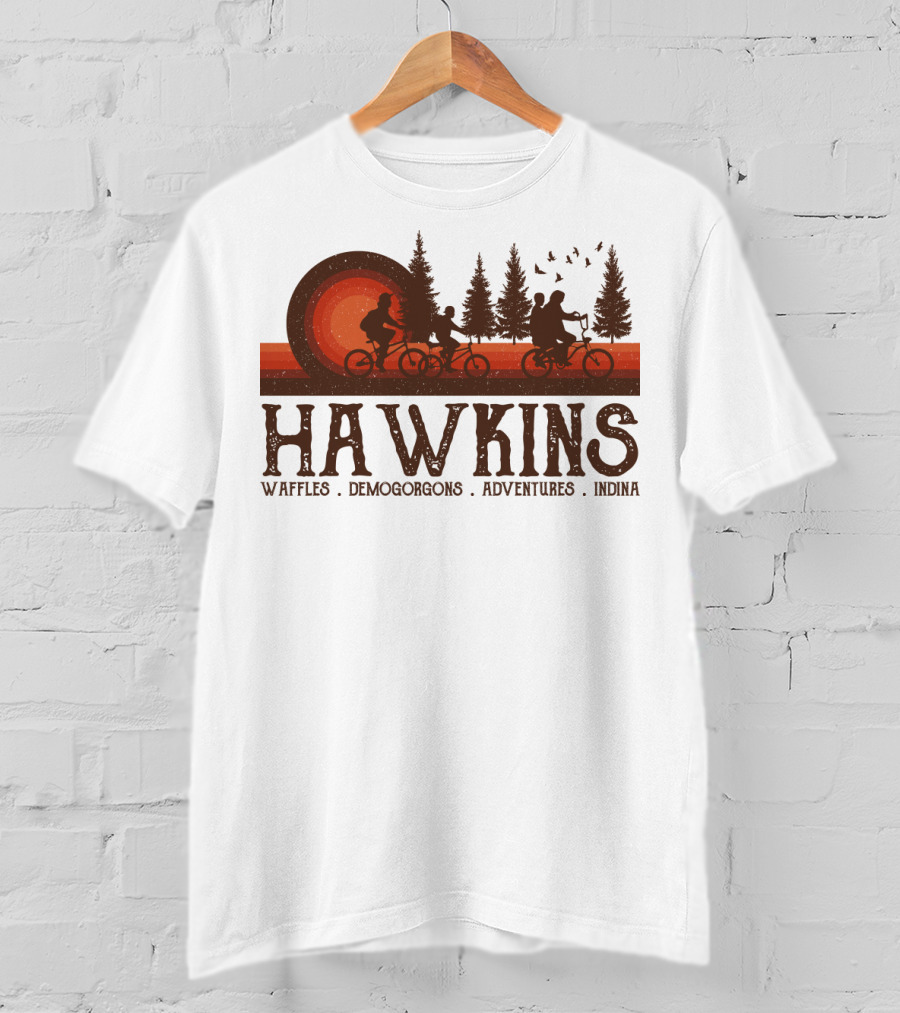 Hawkins Waffles Demogorgons Adventures Indina T-Shirt