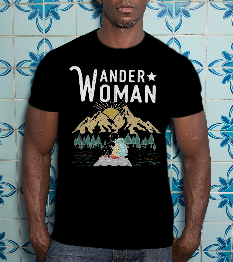 Wander Woman Mountain Hiking Adventure T-Shirt