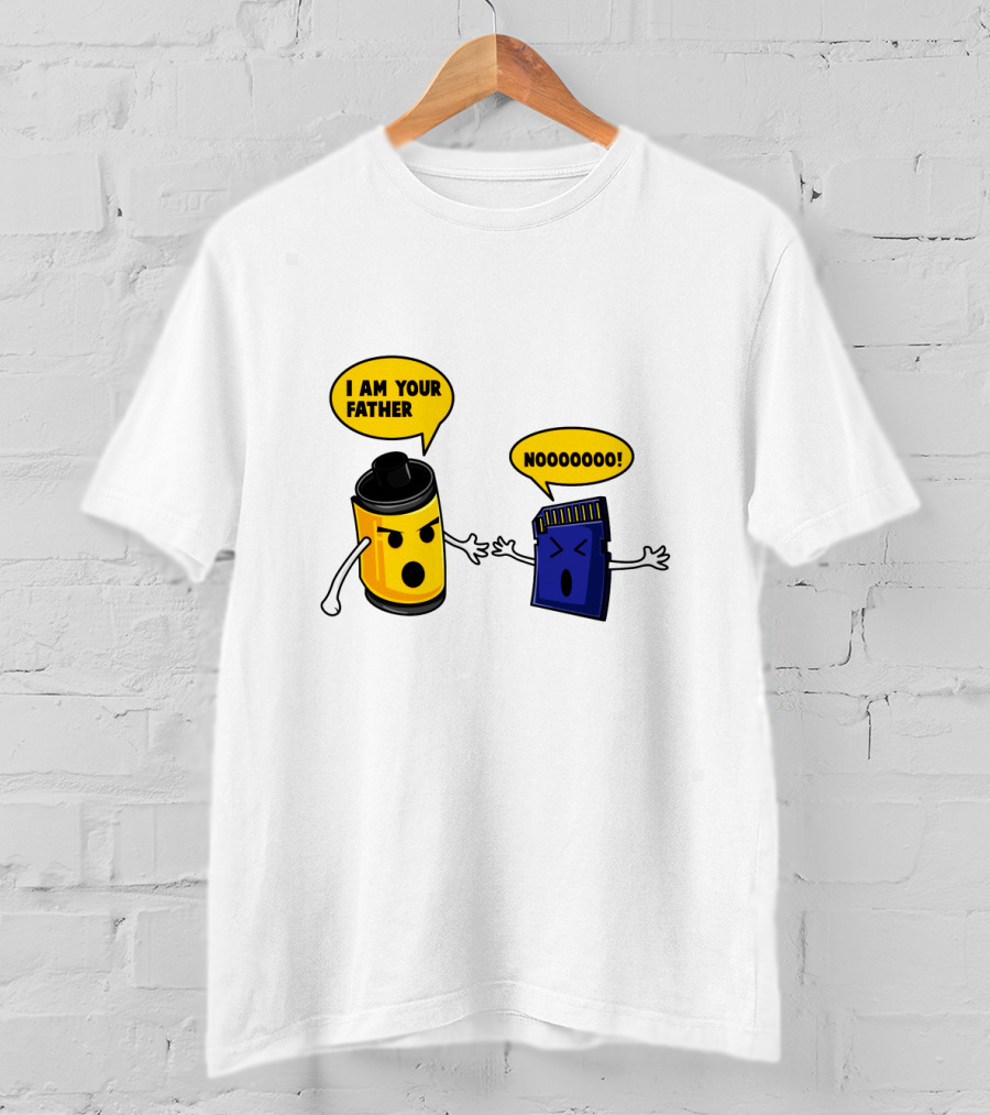 I Am Your Father Nooooooo Photography Film SD Card T-Shirt