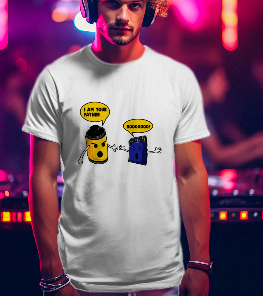 I Am Your Father Nooooooo Photography Film SD Card T-Shirt