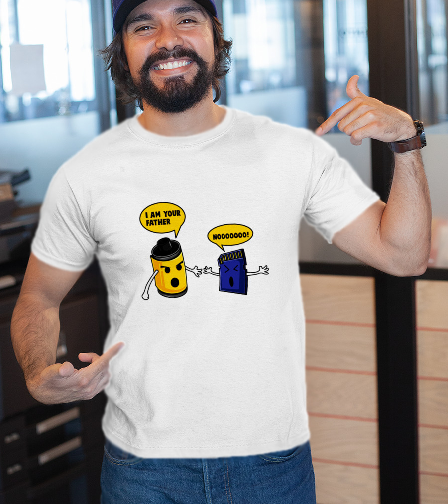 I Am Your Father Nooooooo Photography Film SD Card T-Shirt