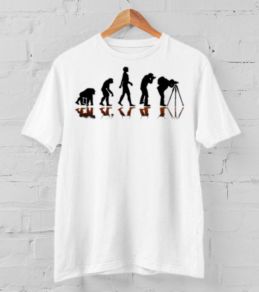 Photography Evolution Silhouette Progression T-Shirt