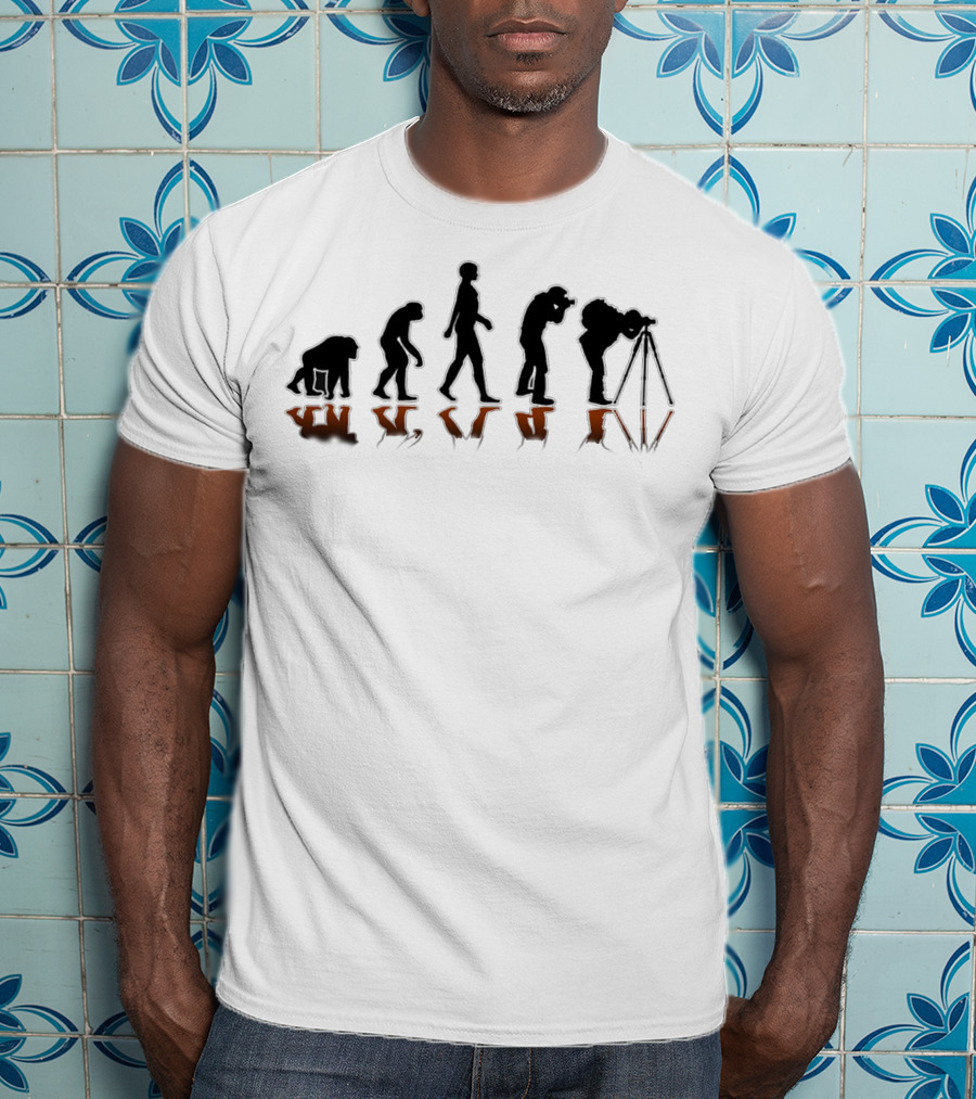 Photography Evolution Silhouette Progression T-Shirt
