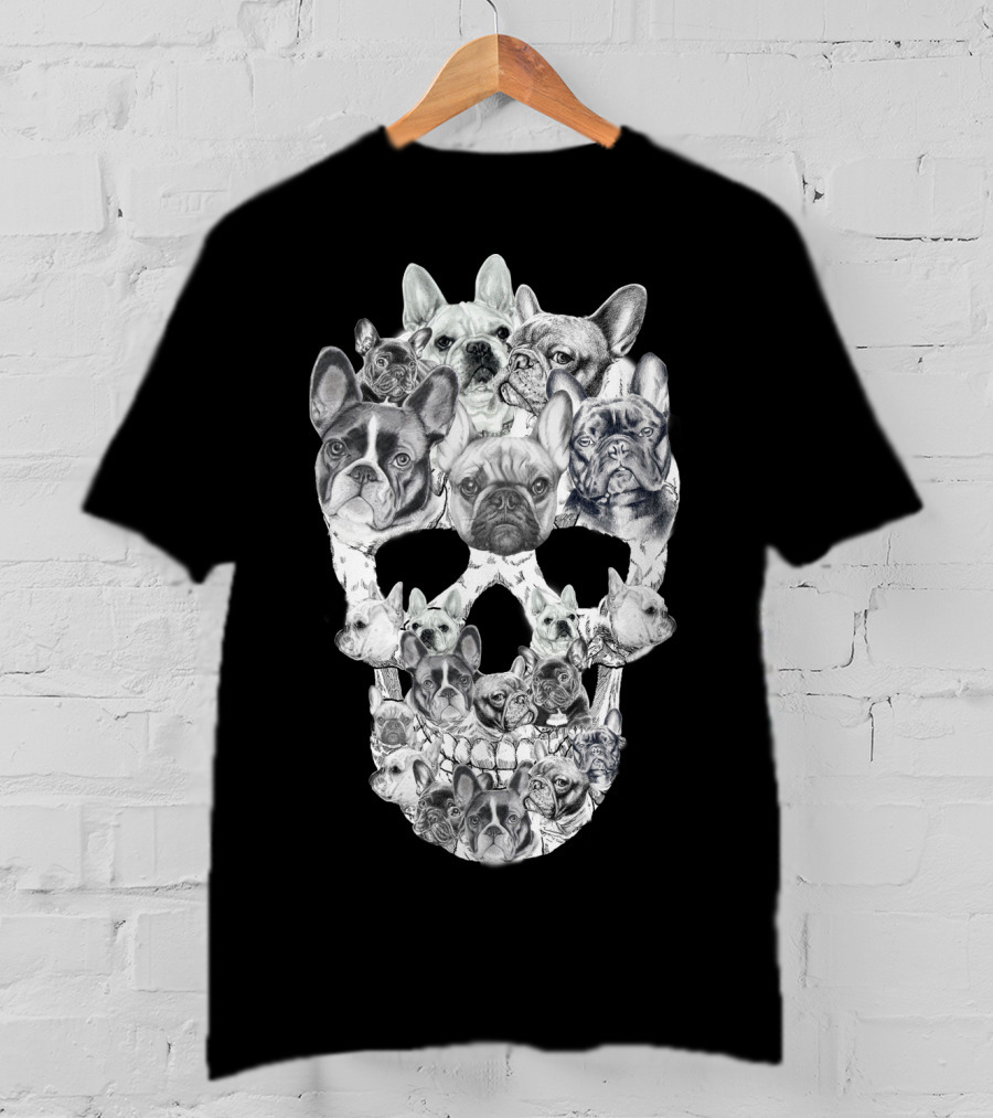 French Bulldogs Skull T-Shirt