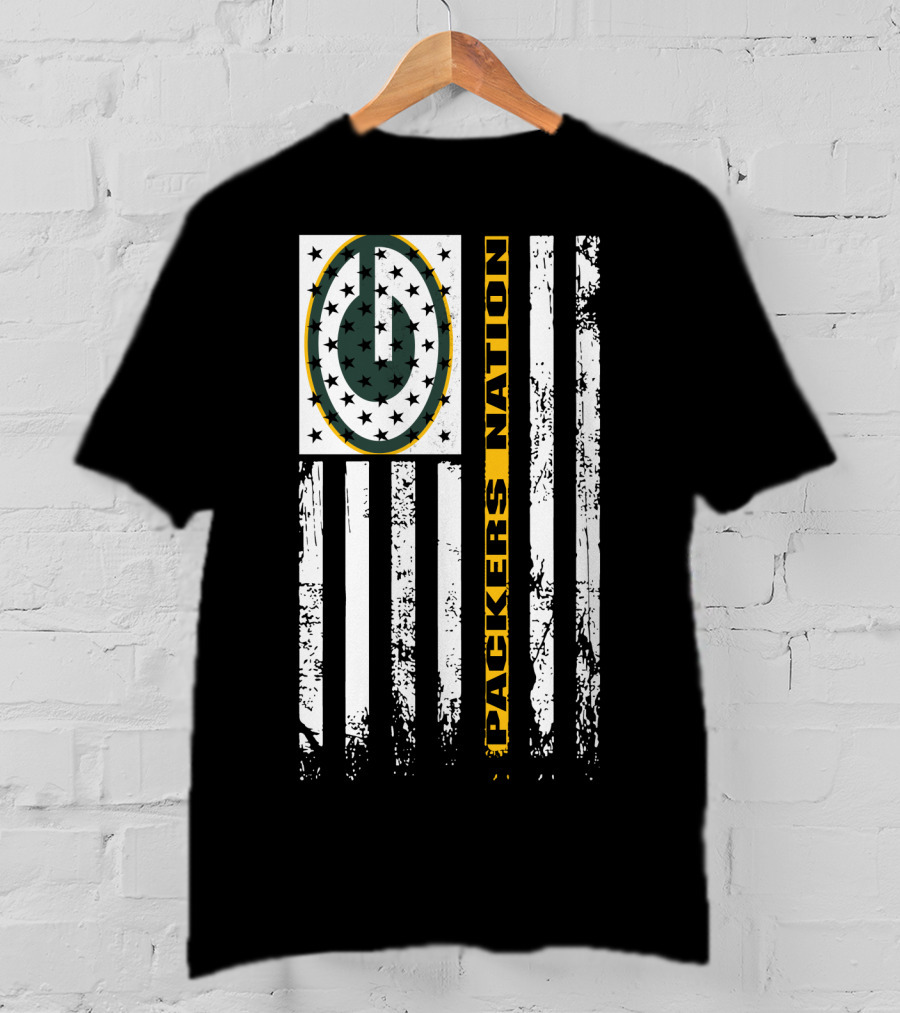 Packers Nation Green Bay Packers Usa Tribute T-Shirt