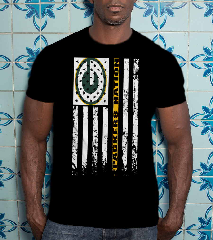Packers Nation Green Bay Packers Usa Tribute T-Shirt