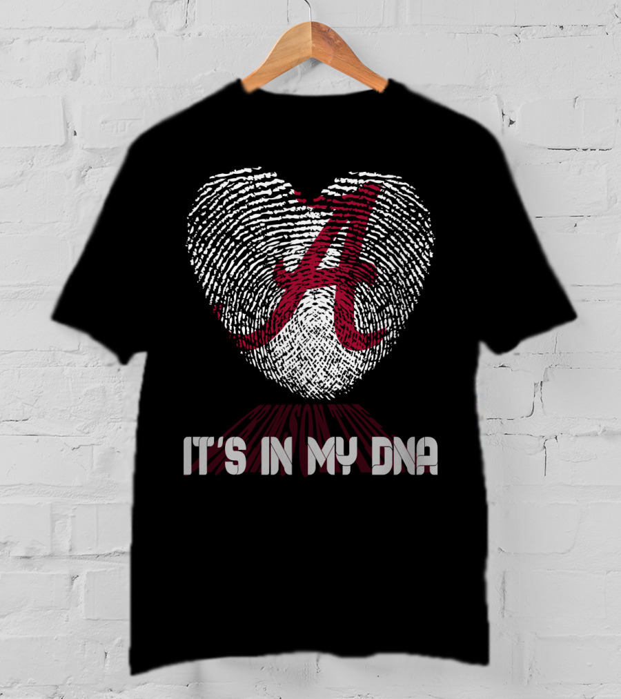 Alabama Crimson Tide A Heart It's In My Dna T-Shirt