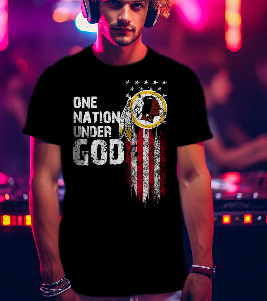 One Nation Under God Washington Redskins T-Shirt