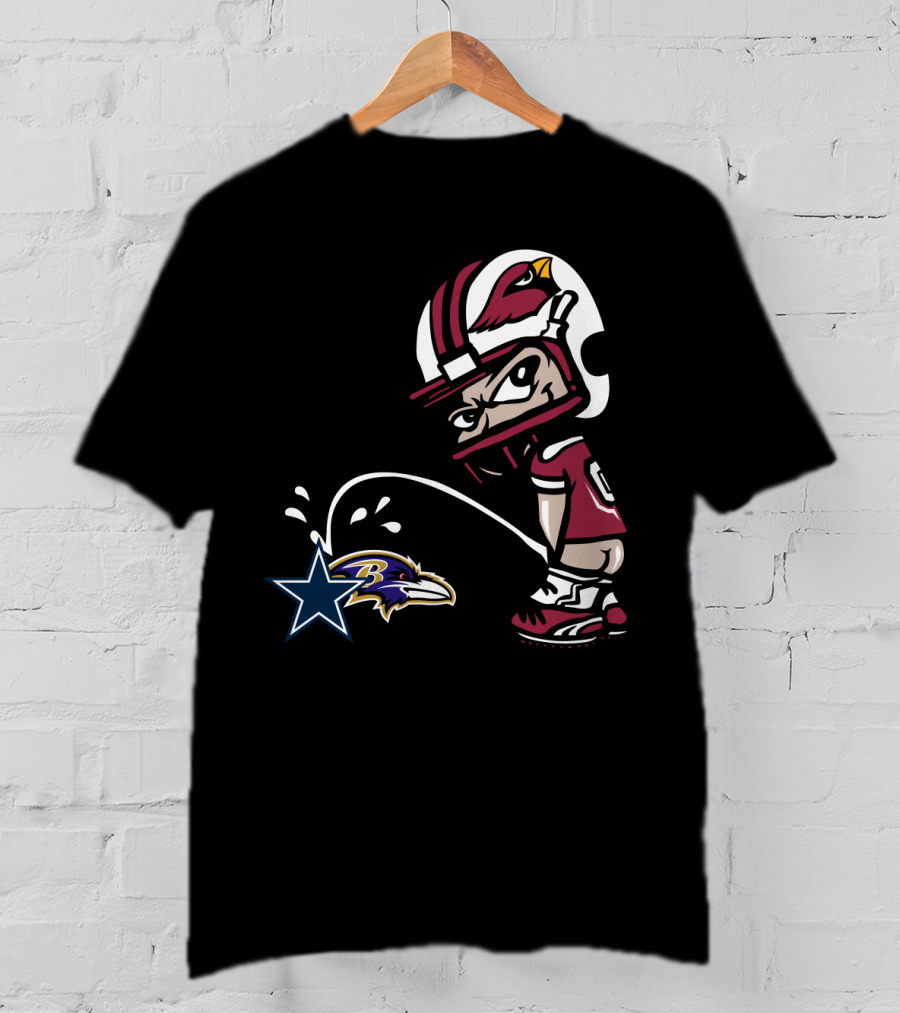 Cardinals Fans Satirical Rivalry With Cowboys And Ravens T-Shirt