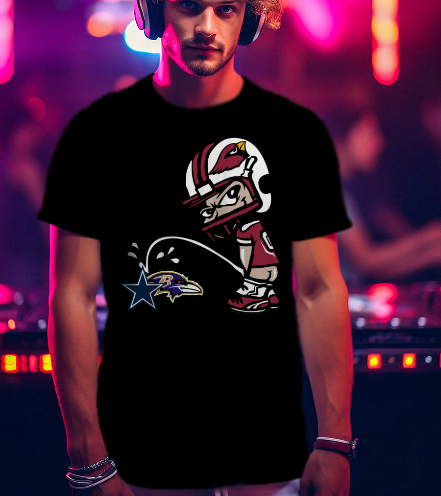 Cardinals Fans Satirical Rivalry With Cowboys And Ravens T-Shirt