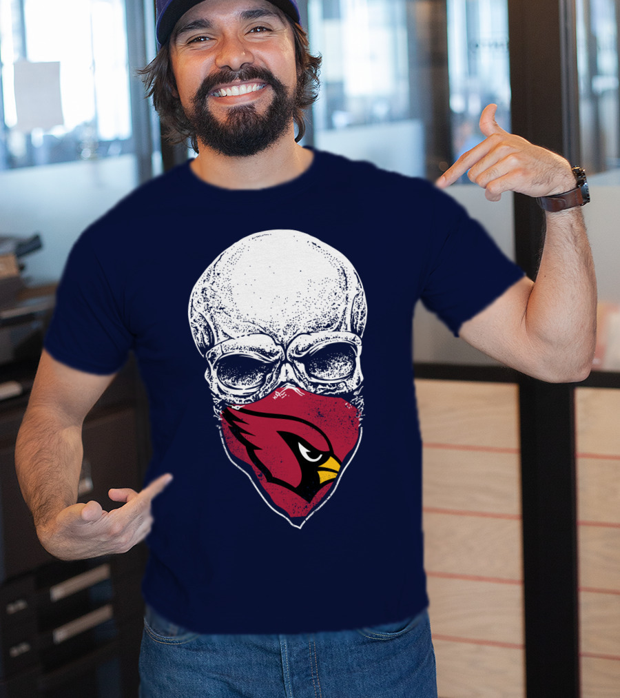 Cardinals Fans Skull Bandana T-Shirt