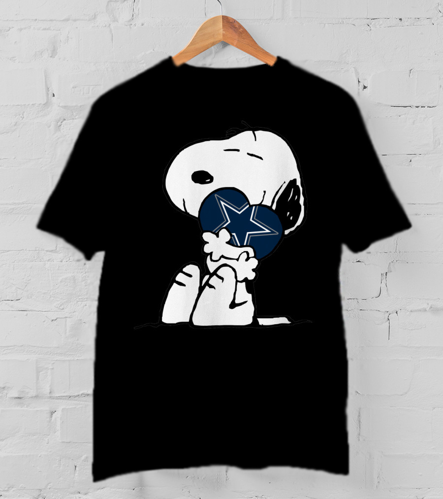 Dallas Cowboys Snoopy Heart Fans Star T-Shirt