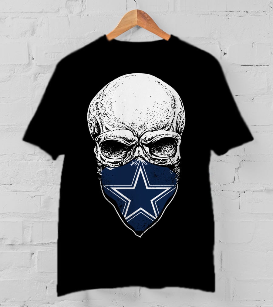 Dallas Cowboys Fans Skull Mask Star T-Shirt